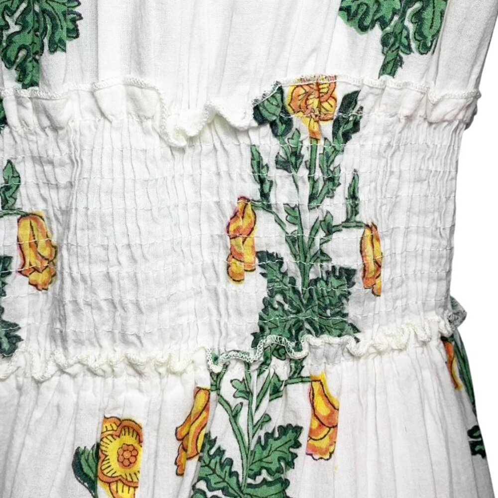 CJ LAING Daisy Midi Garden Girl Dress in Primrose Cotton Print - Picture 10 of 13